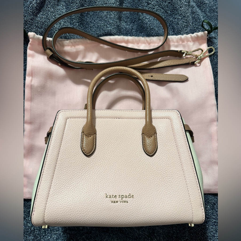 Kate Spade - Knott Mini Satchel (Chalk Pink + White)